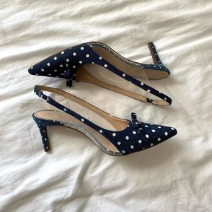 Kelly & Katie Polka Dot Short Bow Heels